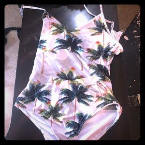 Palm tree bathing suit